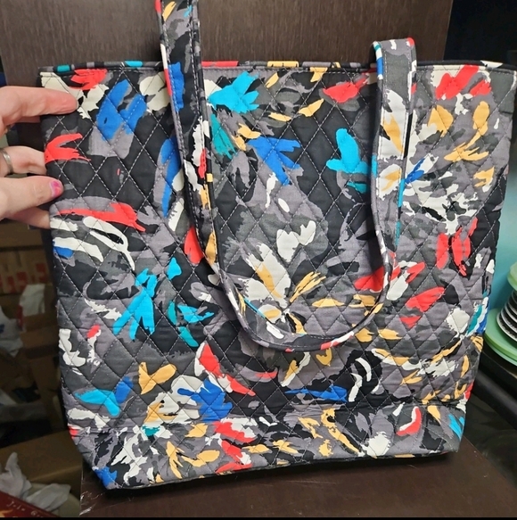 Vera Bradley Tote Splash Floral 15821-J17 With Matching Brush & Pencil Case NWT! - Picture 5 of 6